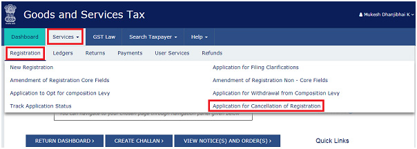 Cancellation of GST Cancellation of GST